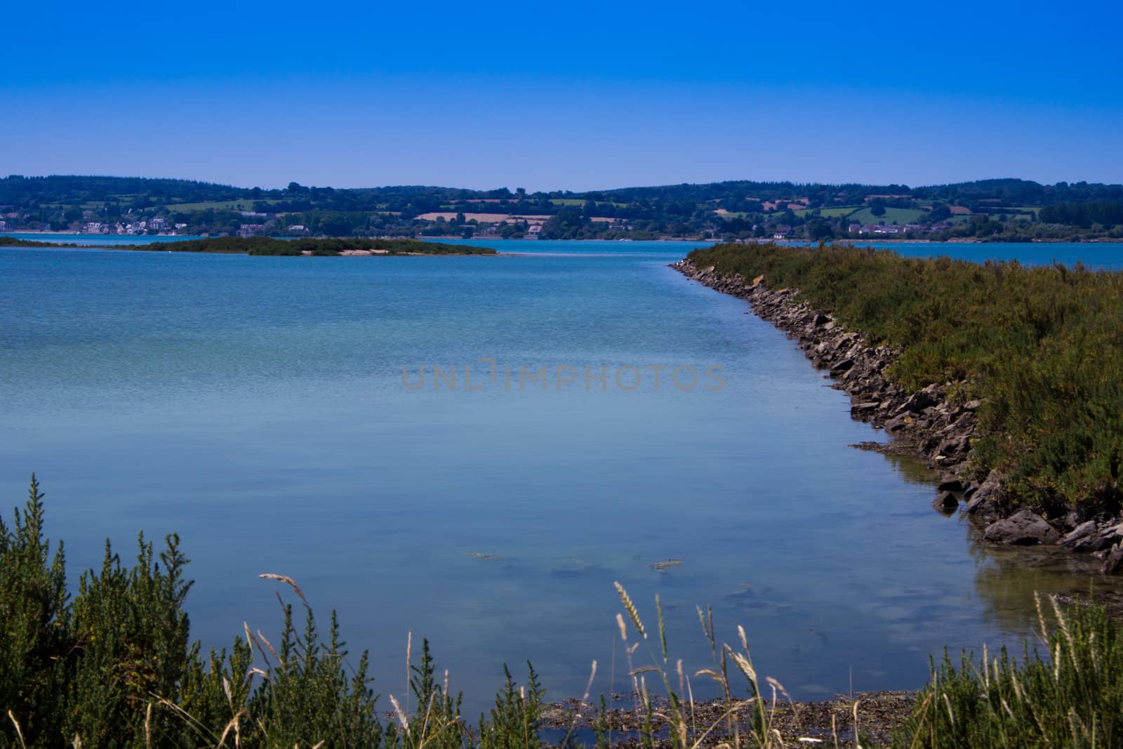 A Peaceful French Harbour Entrance