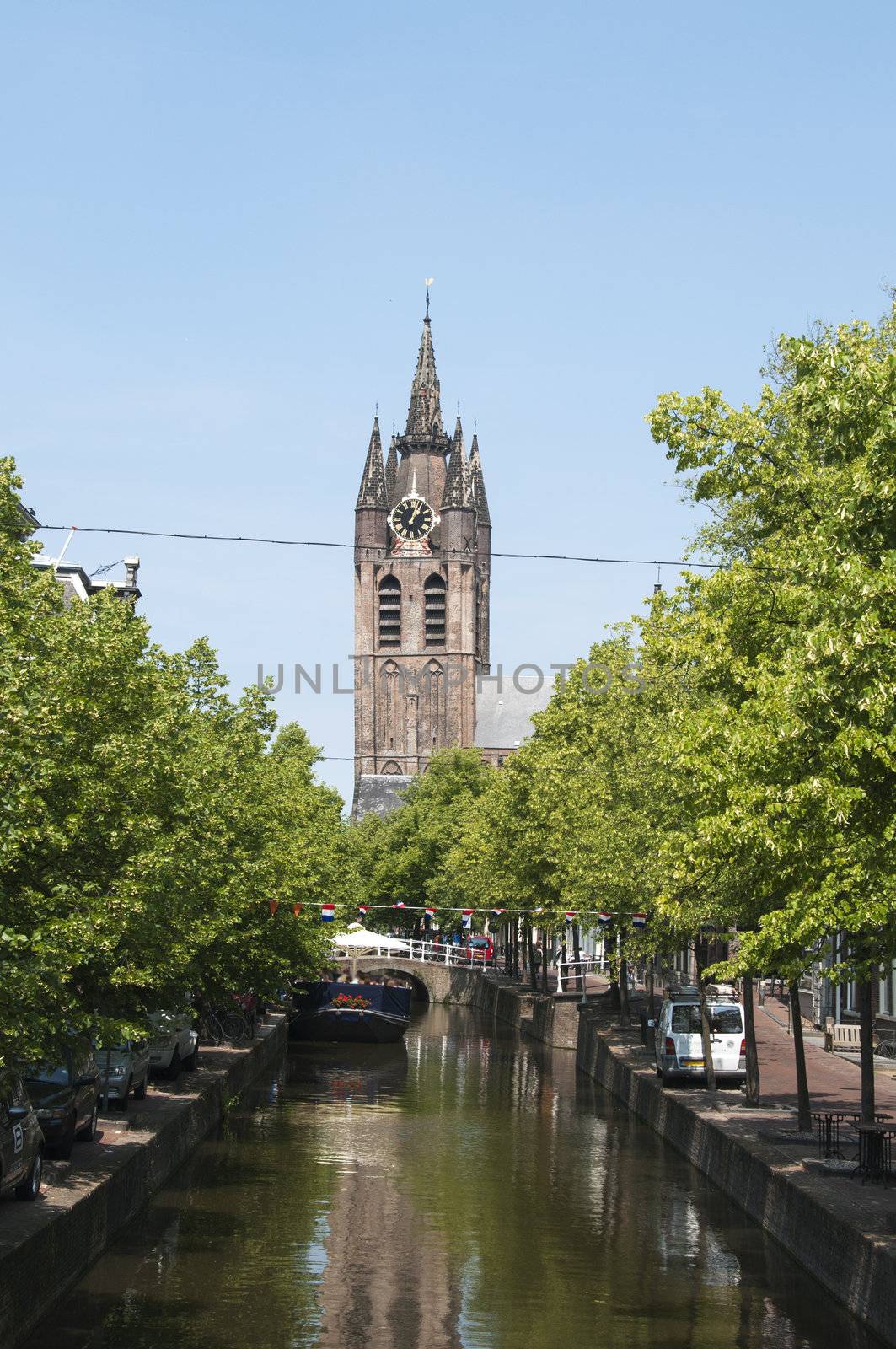 delft place in holland from the famous delfts blue