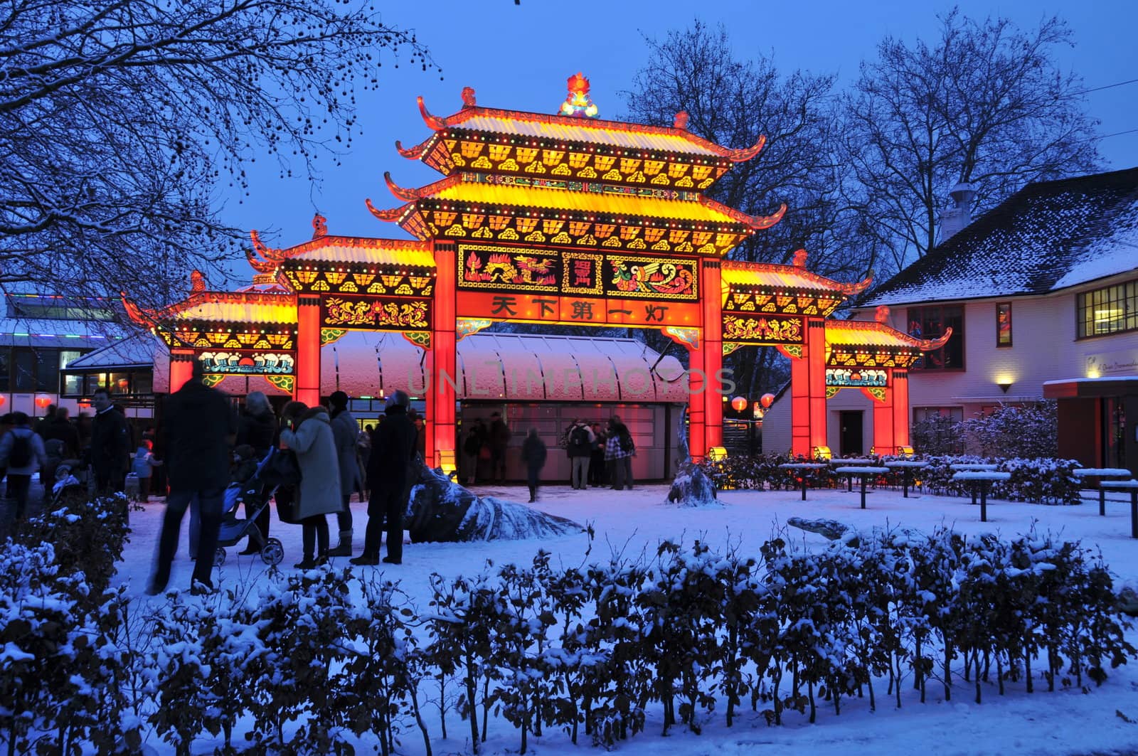 Chinese light festival in Holland Europe