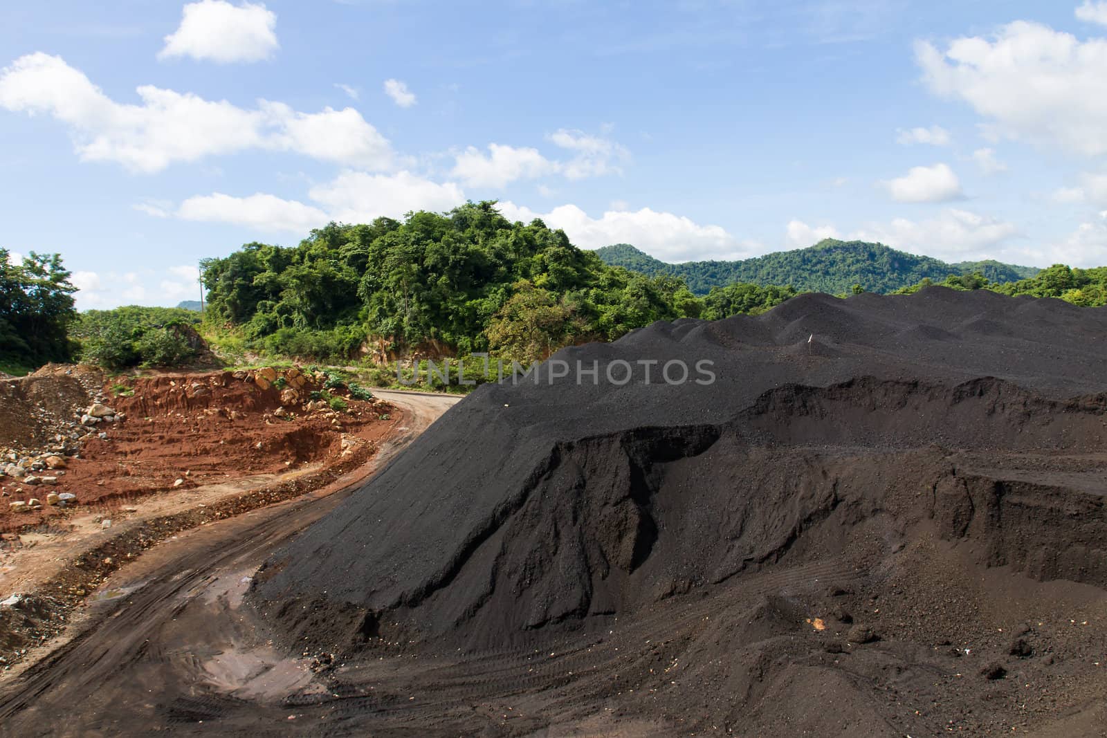 Coal Stock pile. used in the industry.