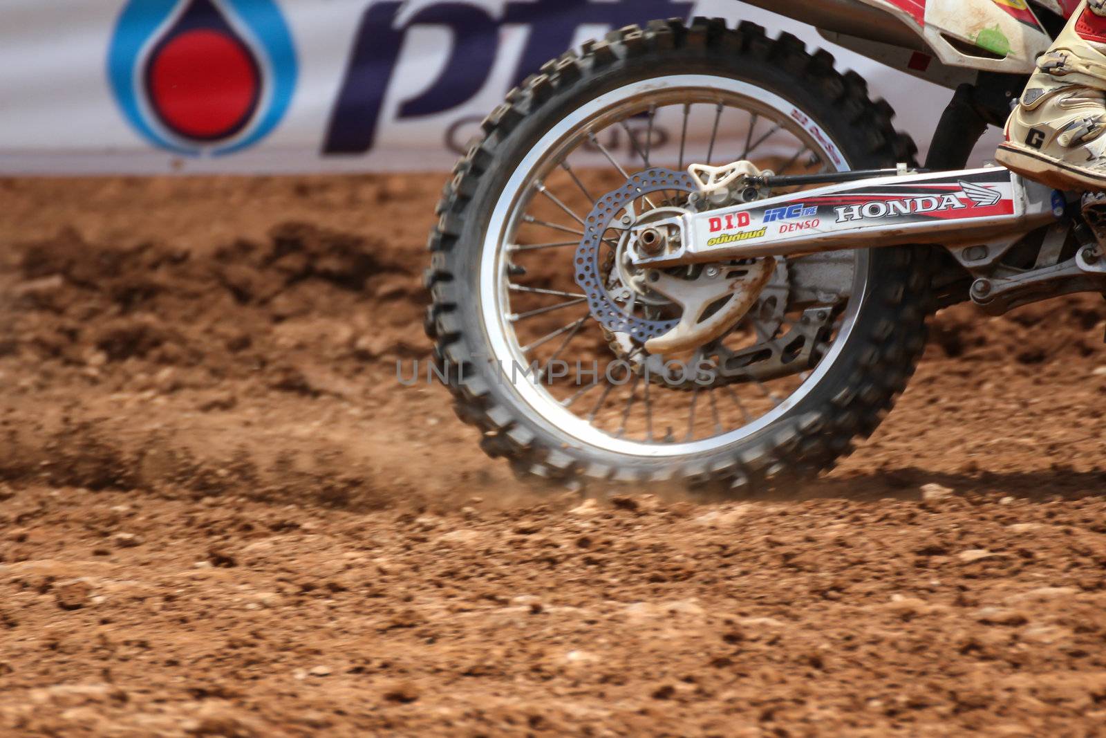 MUAKLEK, THAILAND - AUGUST 05: Unidentified riders participate in  competition Supercross Championship of Thailand, on August 05, 2012 in Muaklek, Saraburi,Thailand