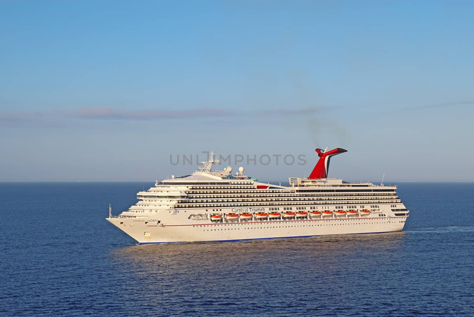 Cruise ship Carnival Triumph on the Caribbean Sea by sgoodwin4813