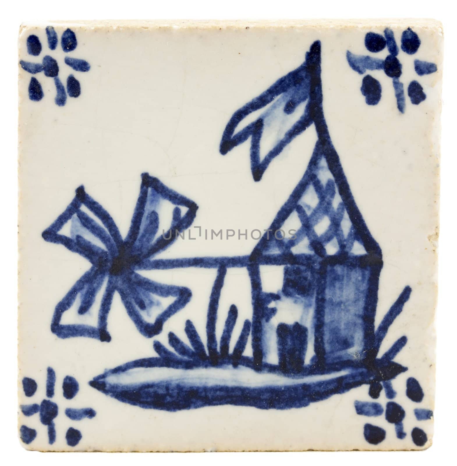 Antique dutch tile by kavring