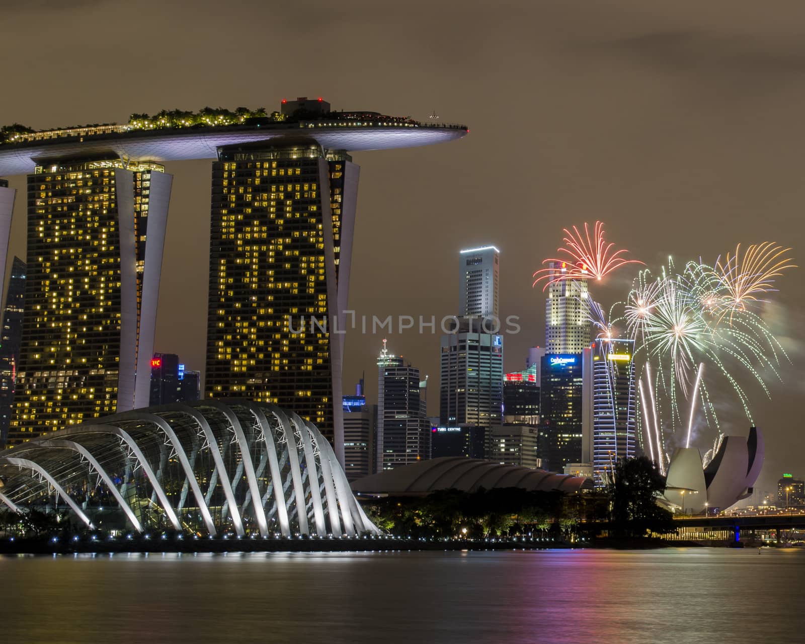 singapore national day celebration fireworks