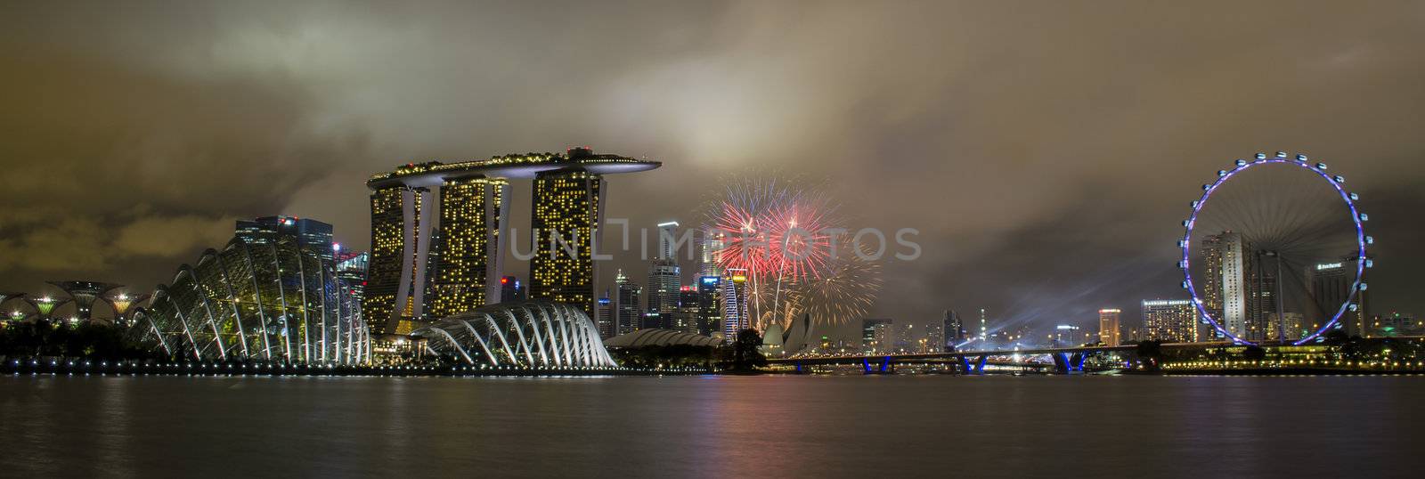 singapore national day celebration fireworks