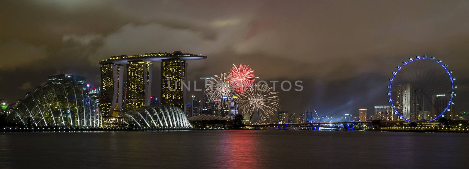 singapore national day celebration fireworks