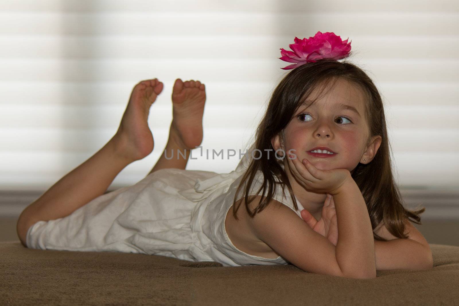 Beautiful, happy child posing
