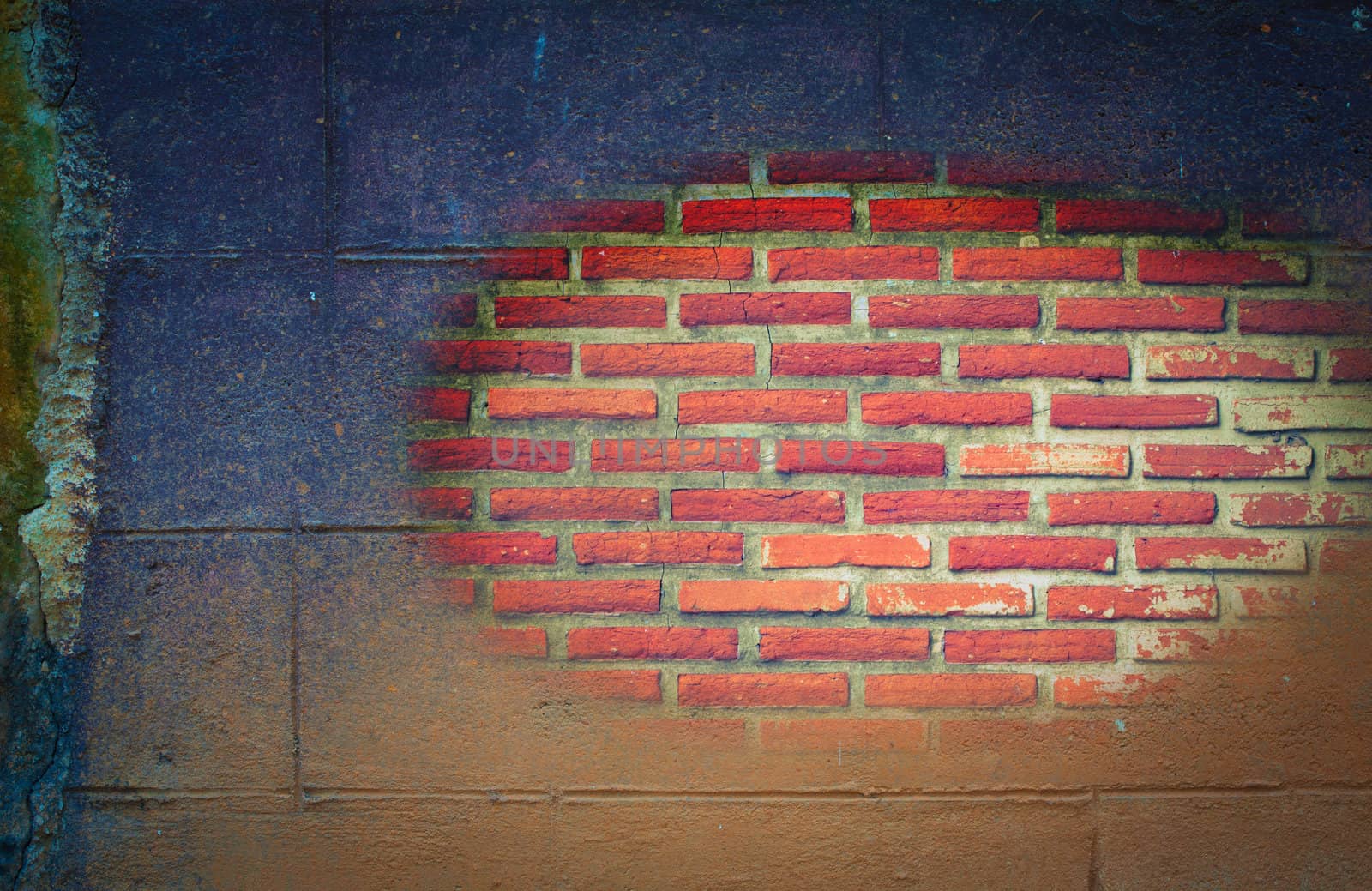 old grunge brick wall background