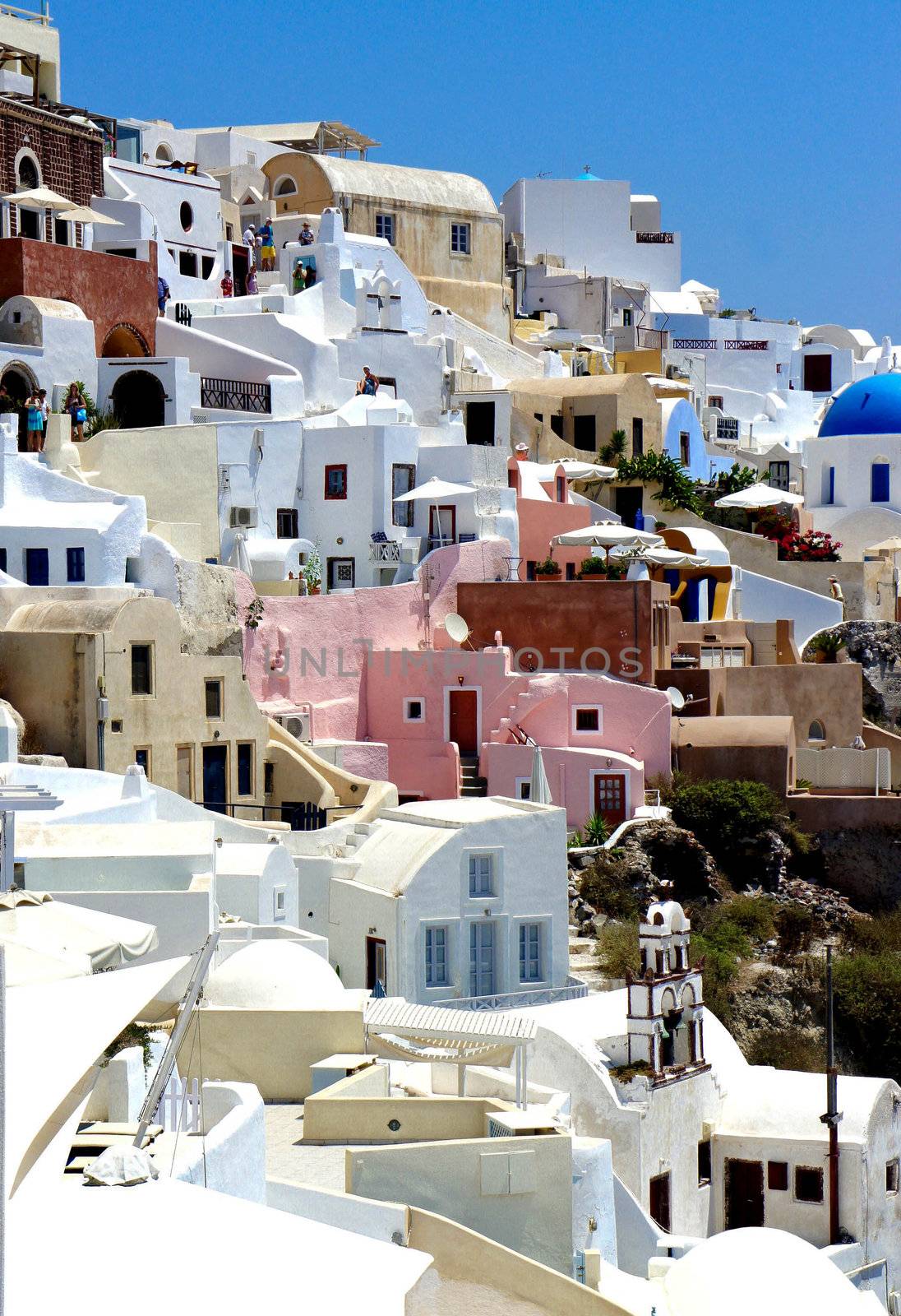 Amazing white houses of Santorini by tanouchka