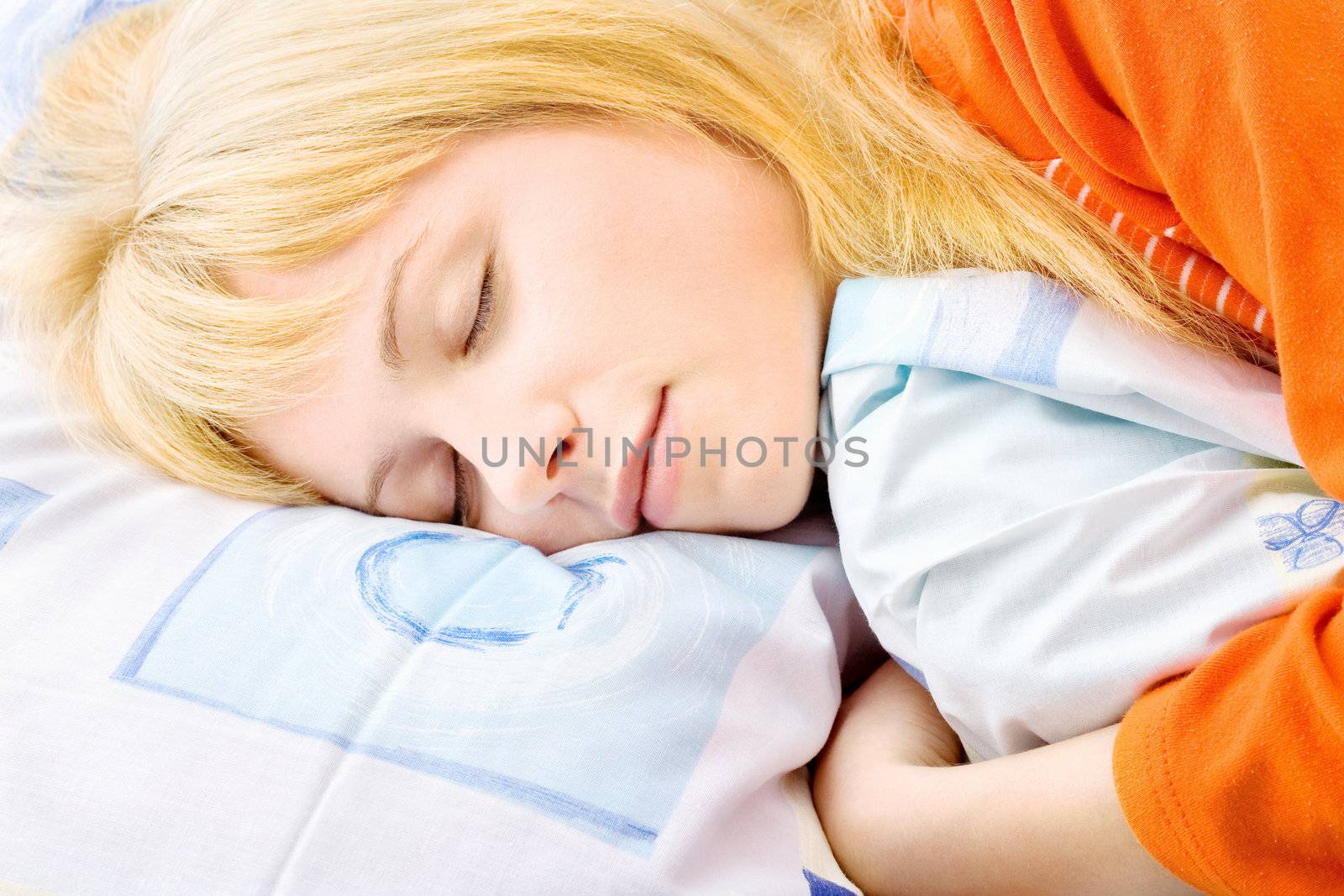 Blond woman sleeping by imarin