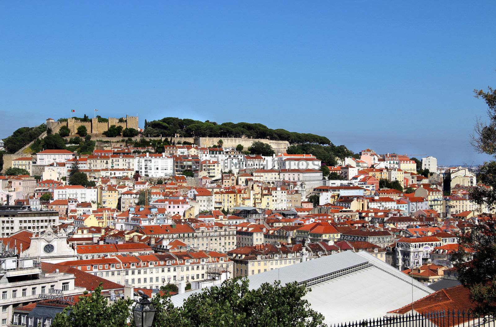 Lisbon panorama, Portugal � buildings, roofs, churches

