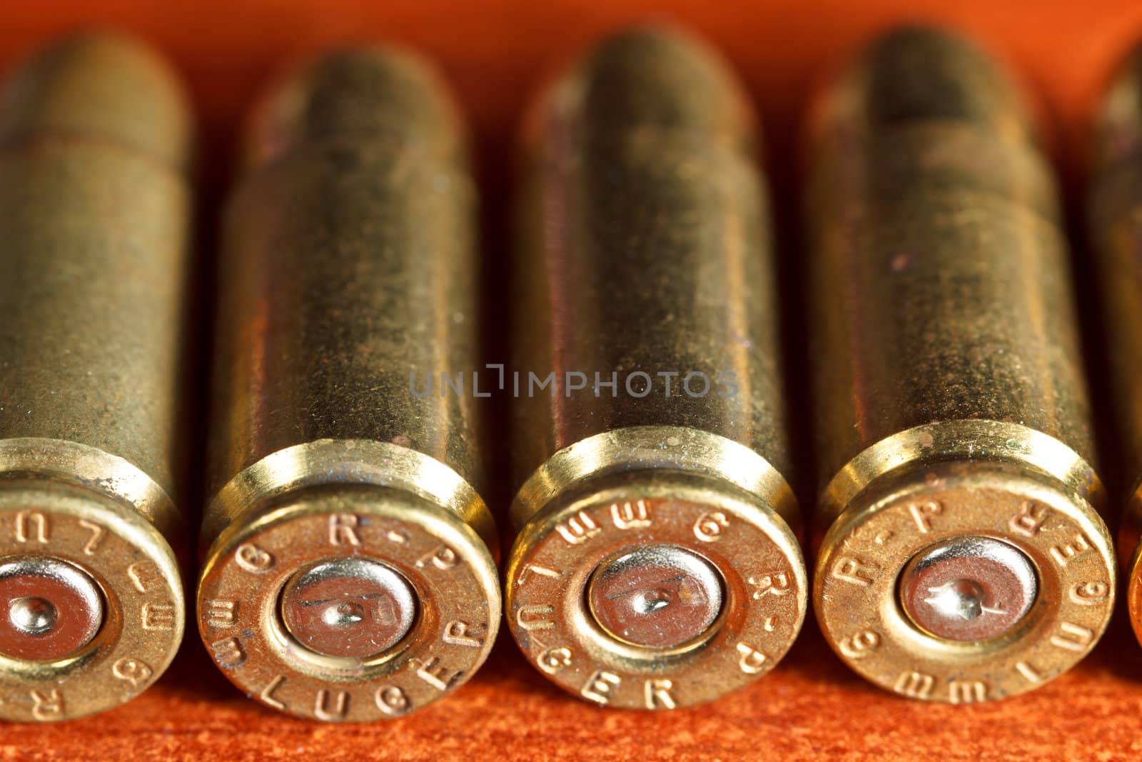 Set of bullets of hand gun