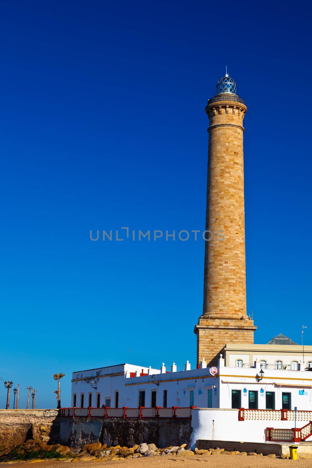 Wonderful lighthouse known as  lighthouse of Chipiona at the province of Cádiz