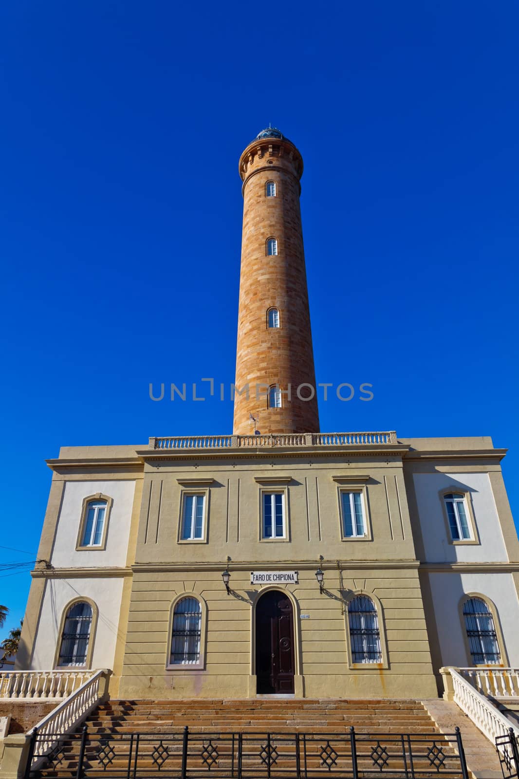Wonderful lighthouse known as  lighthouse of Chipiona at the province of Cádiz