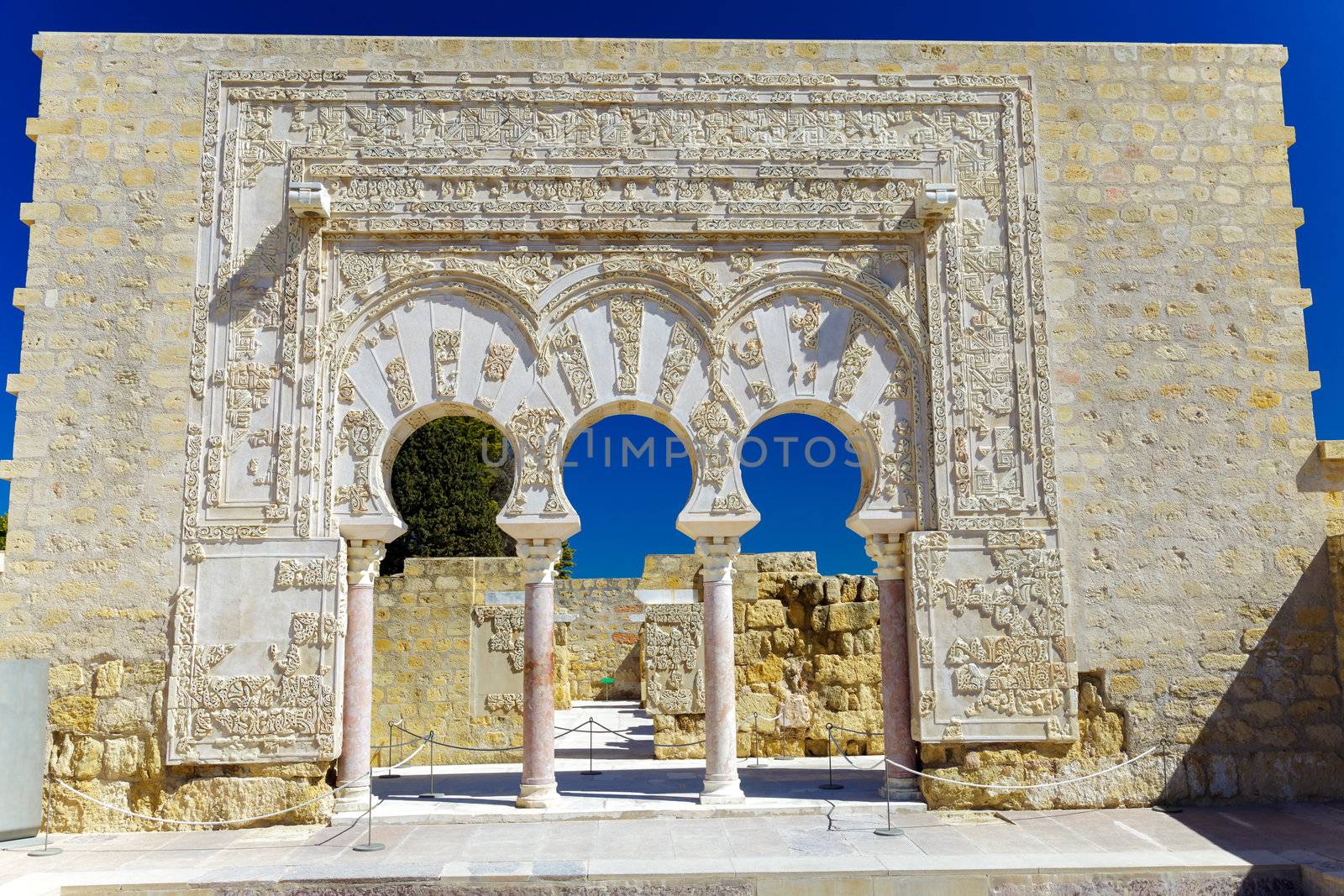 Entrance of Yafar's house, in archeological set of Madinat al-Zahra, Cordoba, Spain