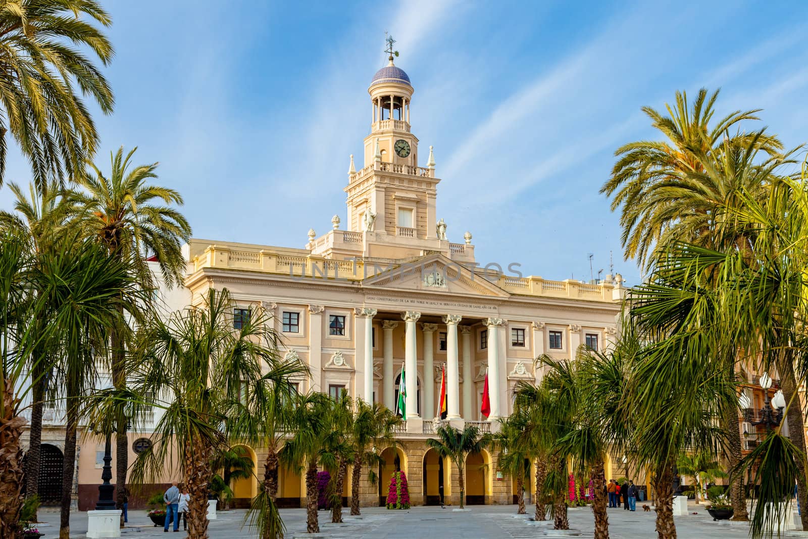 Old city hall of the city of Cadiz, Spain