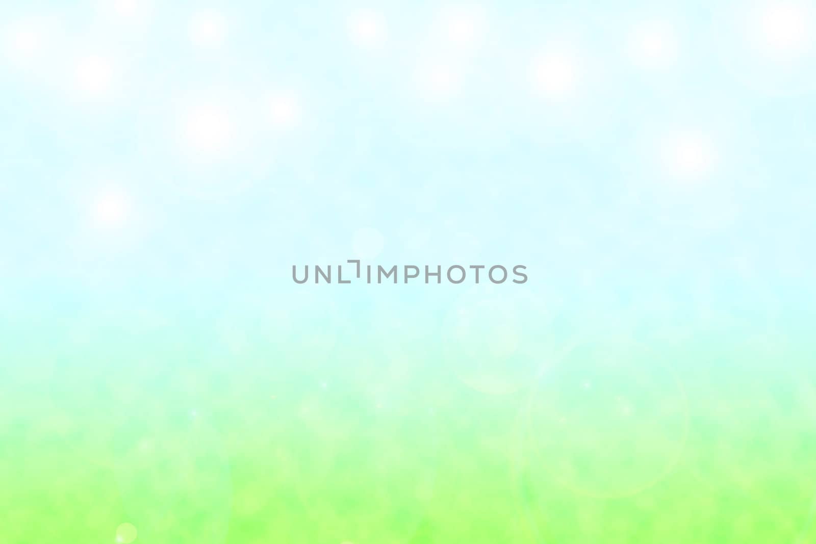 light blue sky with light green field
illustration image