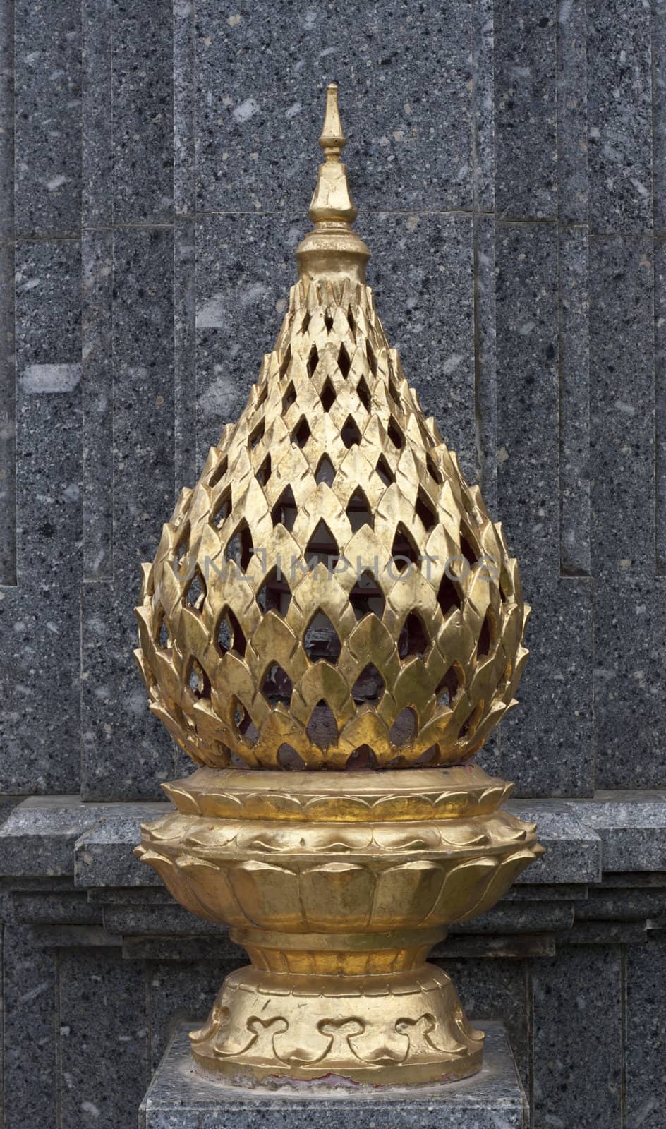 gold lamp out door thai style by audfriday13