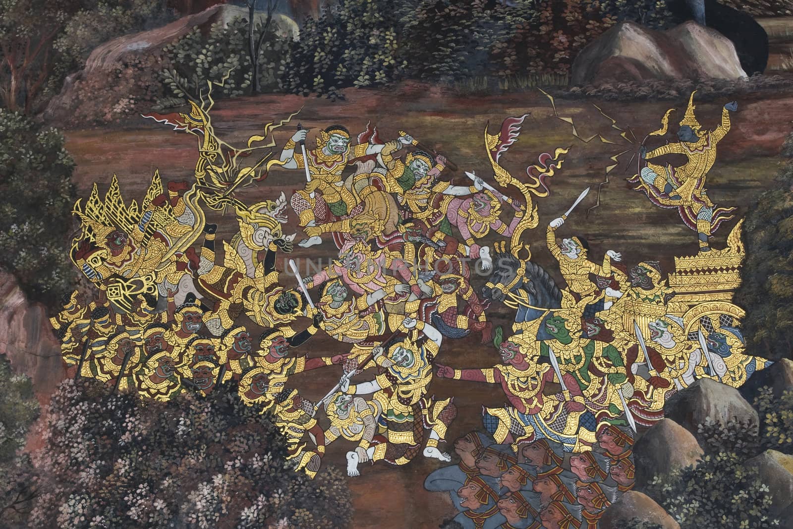 Public Art Painting at Grand Palace, Bangkok