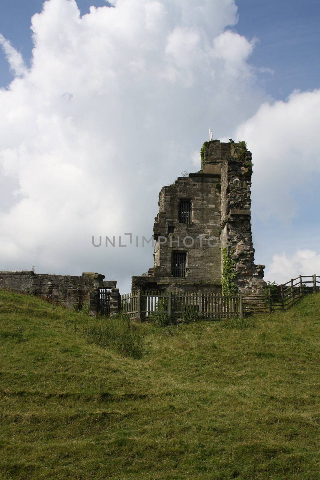 tut castle derbyshire uk, castle ruins