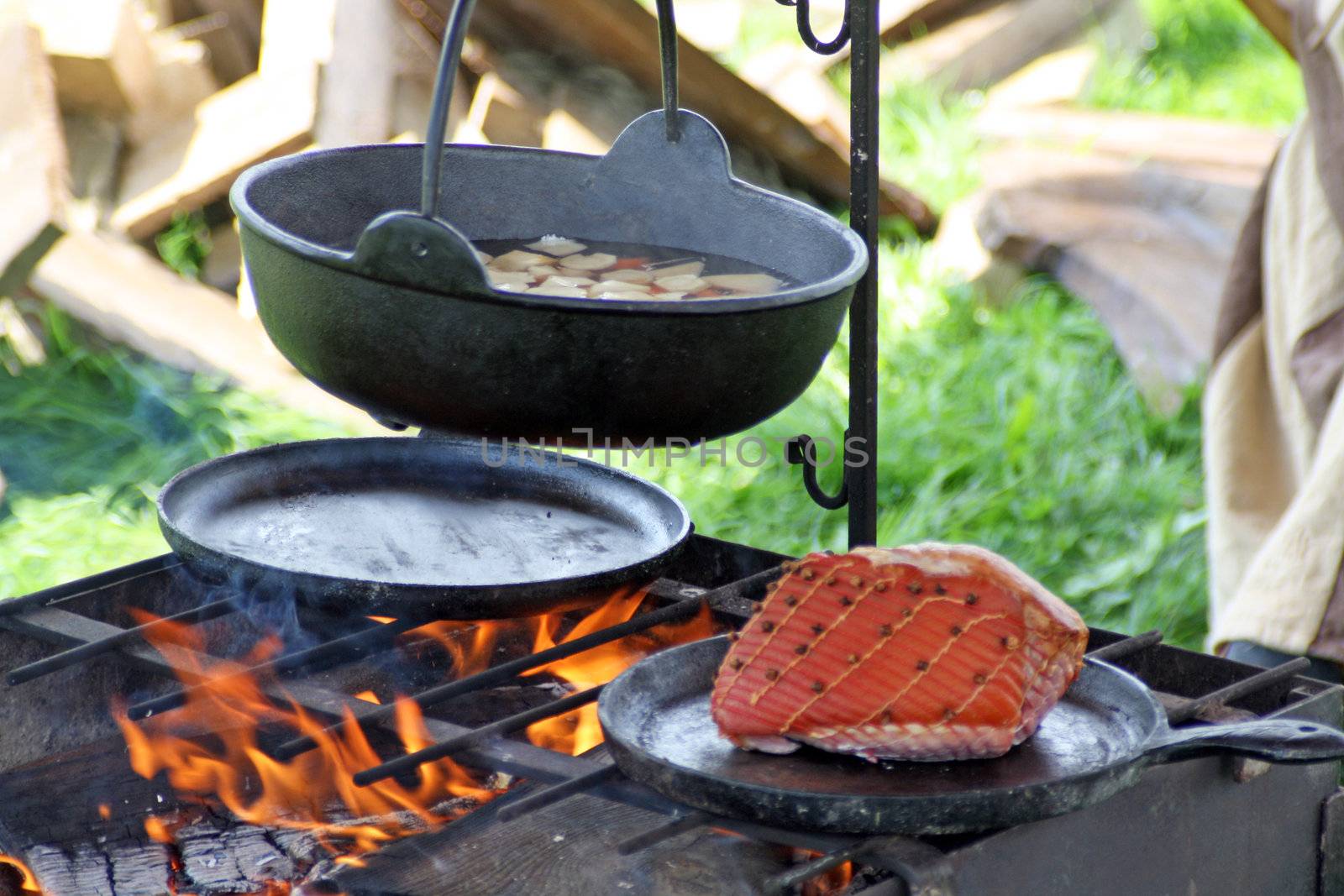 cooking outdoors