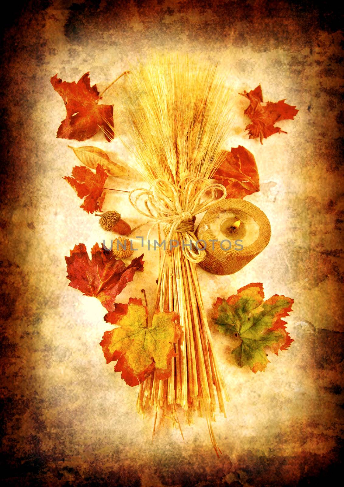 Grunge autumn background by Anna_Omelchenko