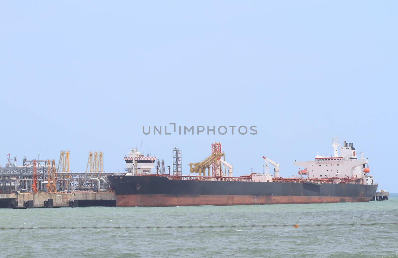 oil tanker in the port of     (Map Ta Phut Industrial Estate Ray by rufous