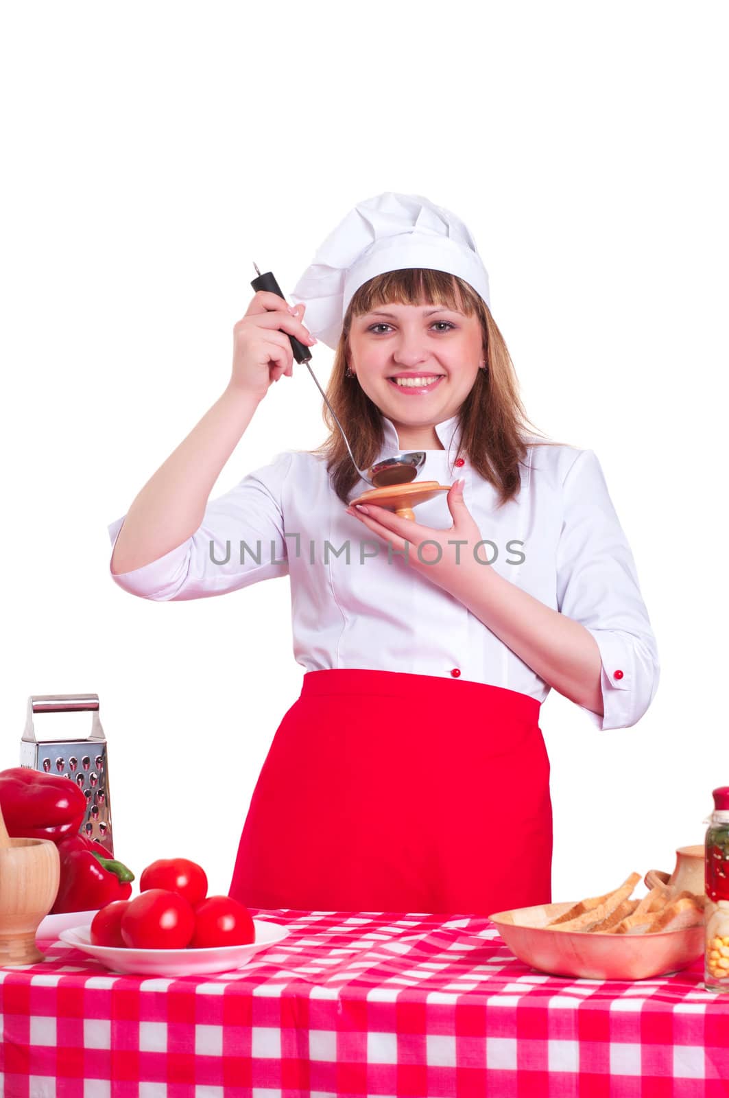 attractive woman cooking by adam121