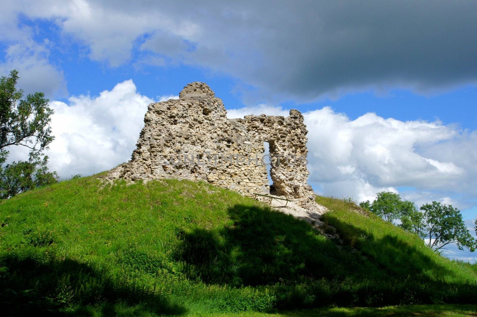  Estonia. Lihula. Ruins of a castle . 13 century