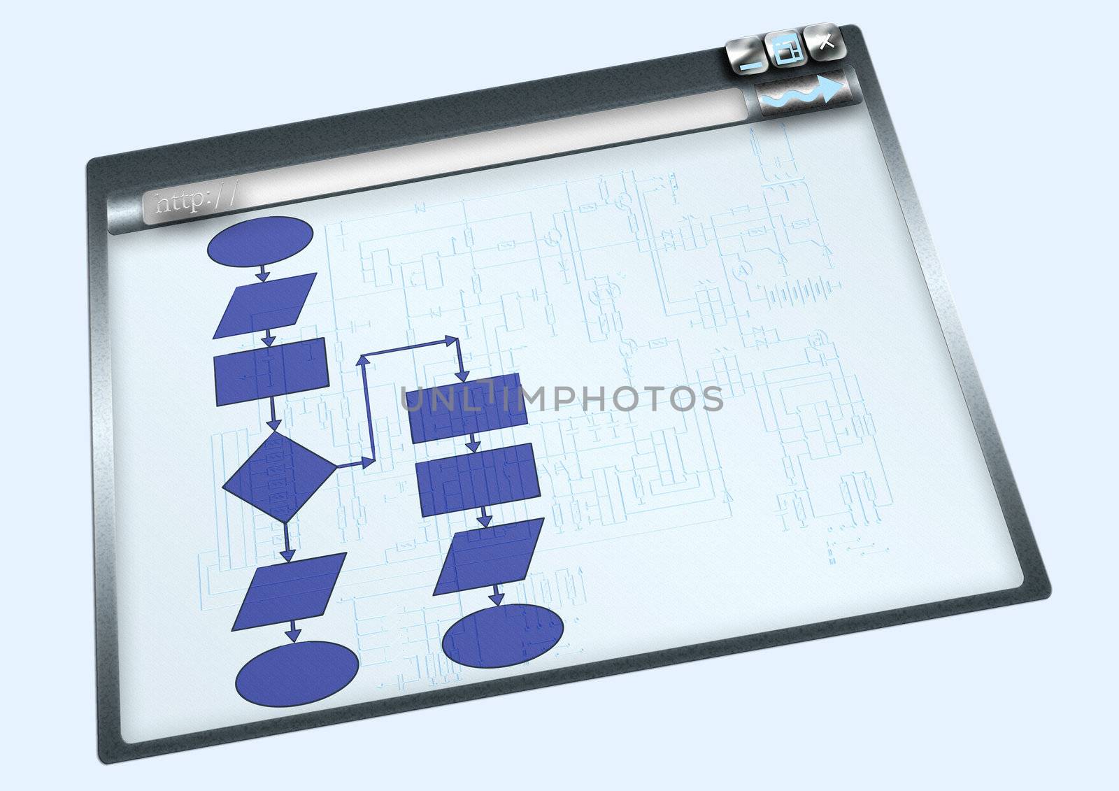 Concept of computer development of digital electronic devices