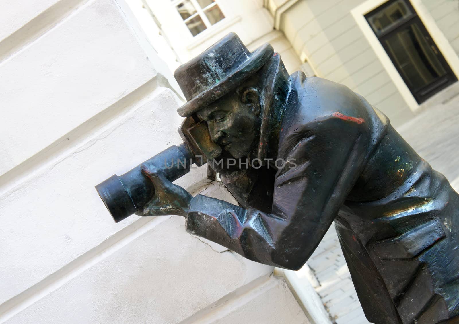 Sculpture Paparazzi in Old Town, Bratislava by tanouchka