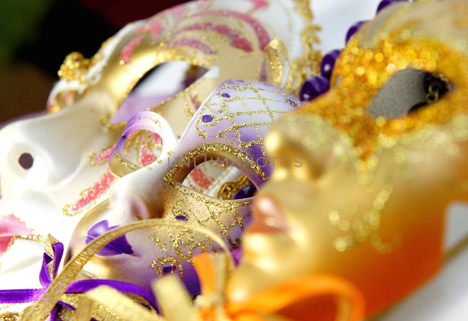 Venetian carnival masks, Venice, Italy                  