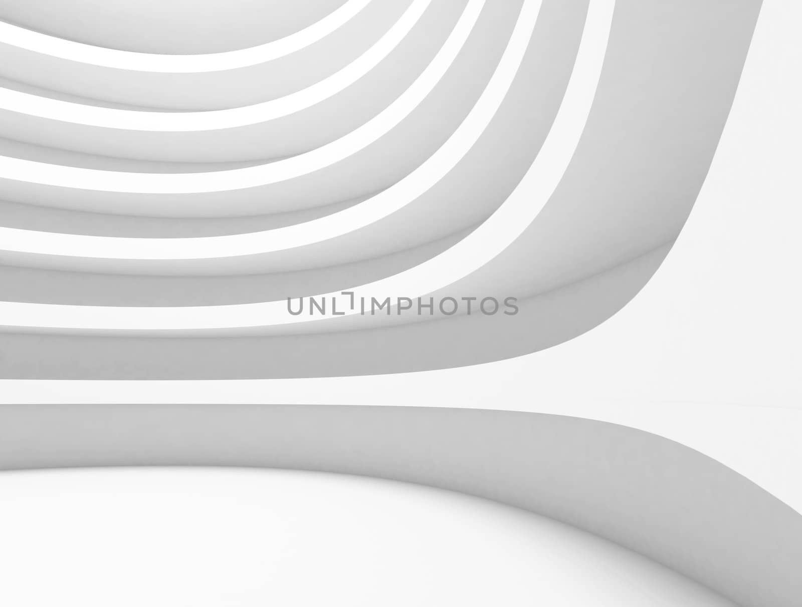 3d Illustration of Modern Abstract Architecture Background