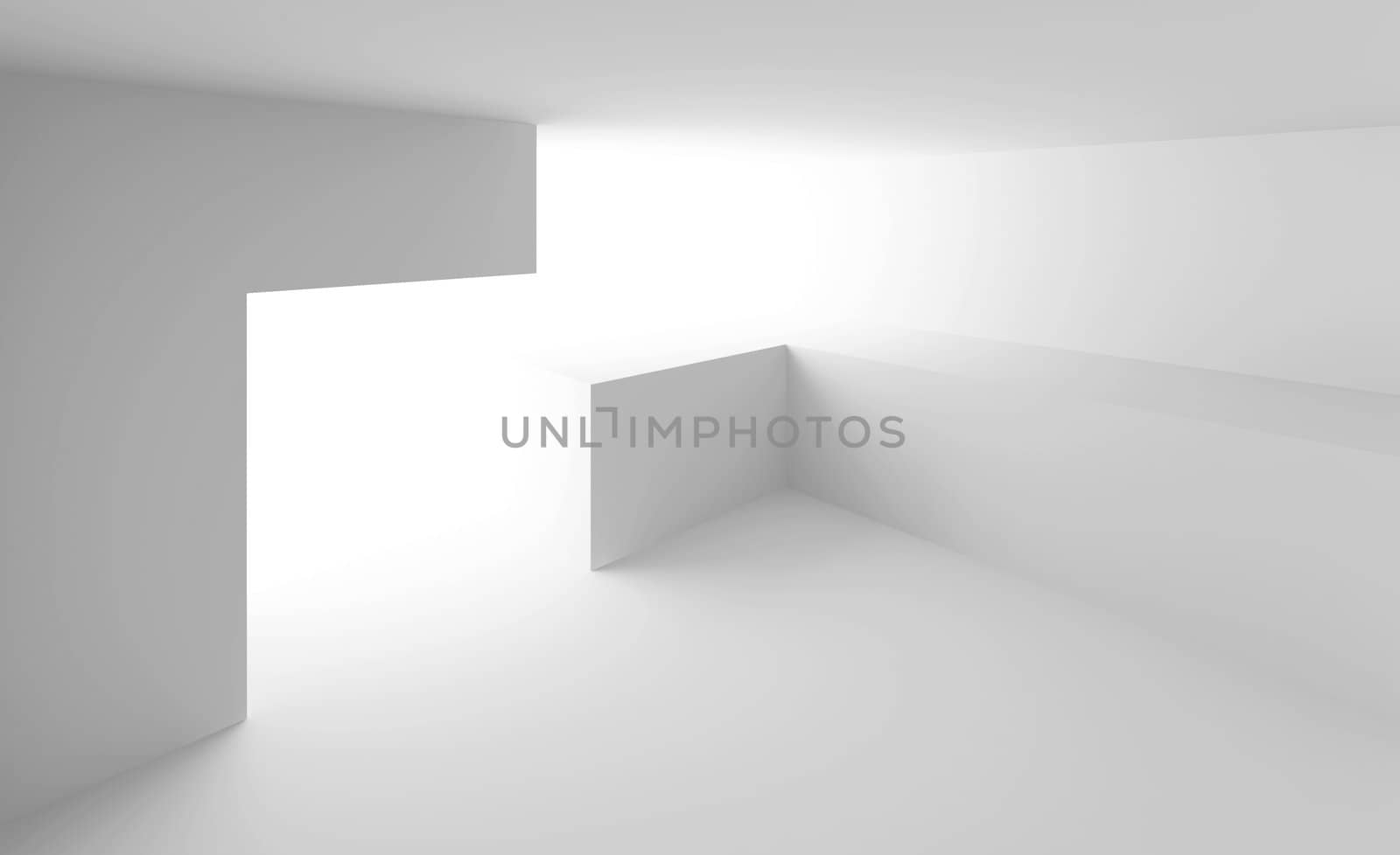 3d Illustration of Modern Abstract Interior Background