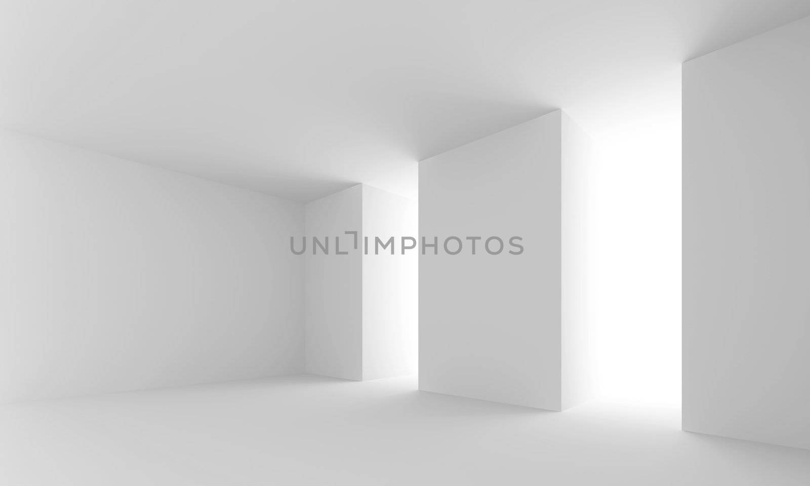 3d Illustration of Modern Abstract Interior Background