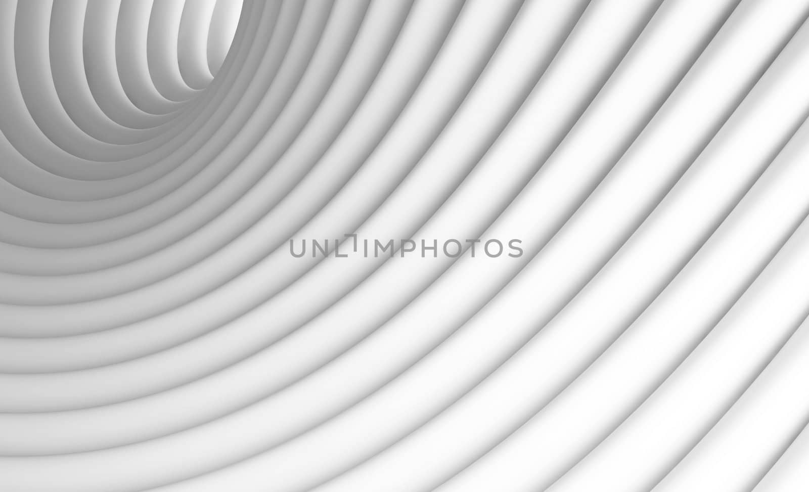 3d Illustration of White Abstract Architecture Background 