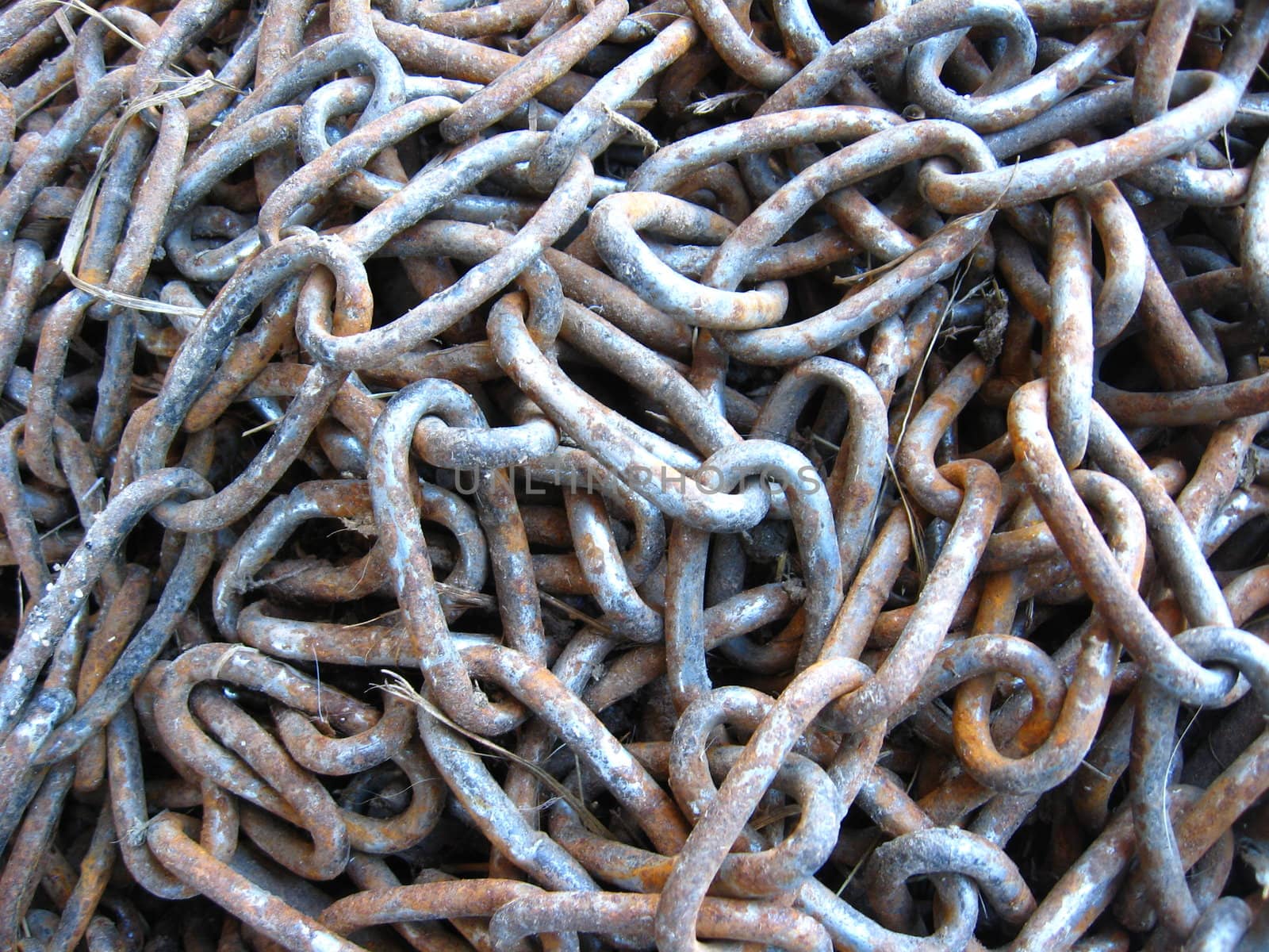 The image of sheaf of metal chains