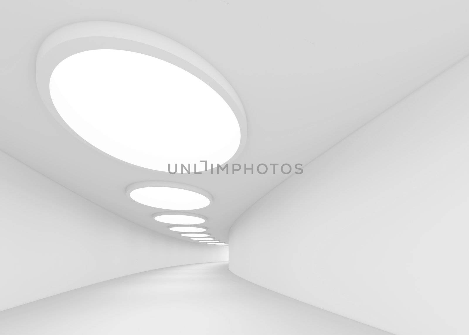 3d Illustration of Modern Abstract Interior Background