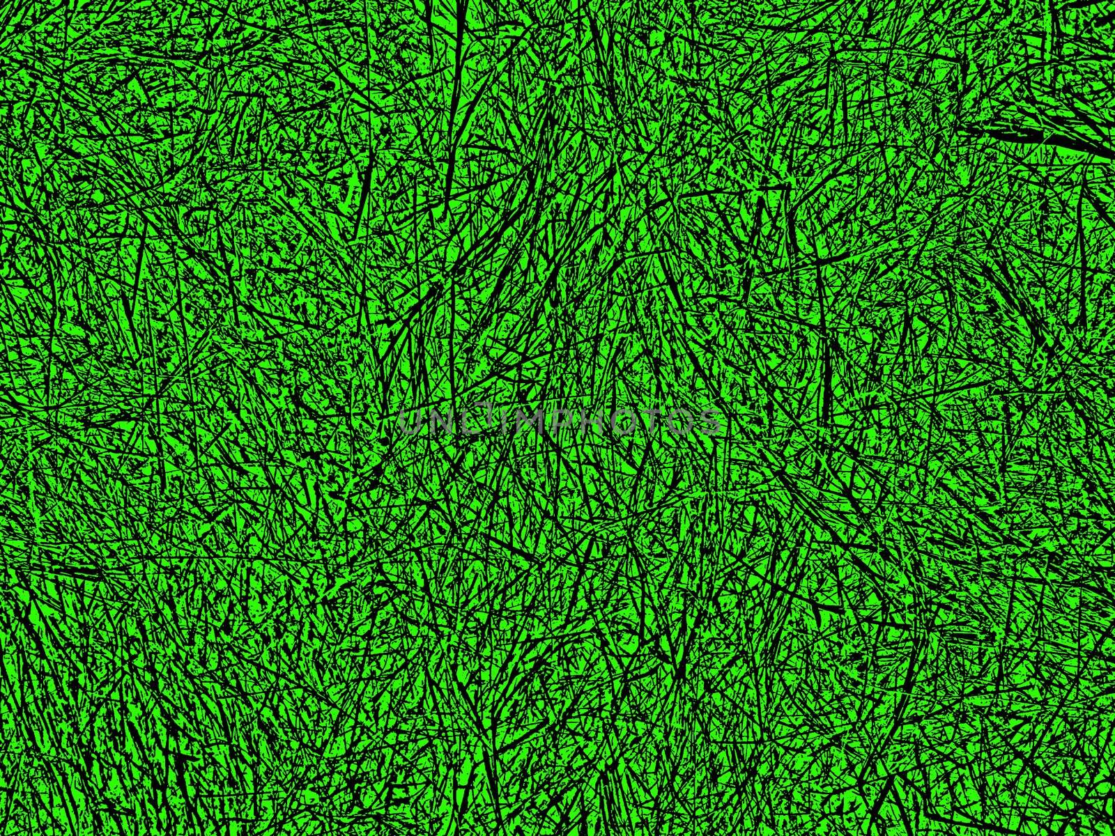 Green abstract background of bushes and moss