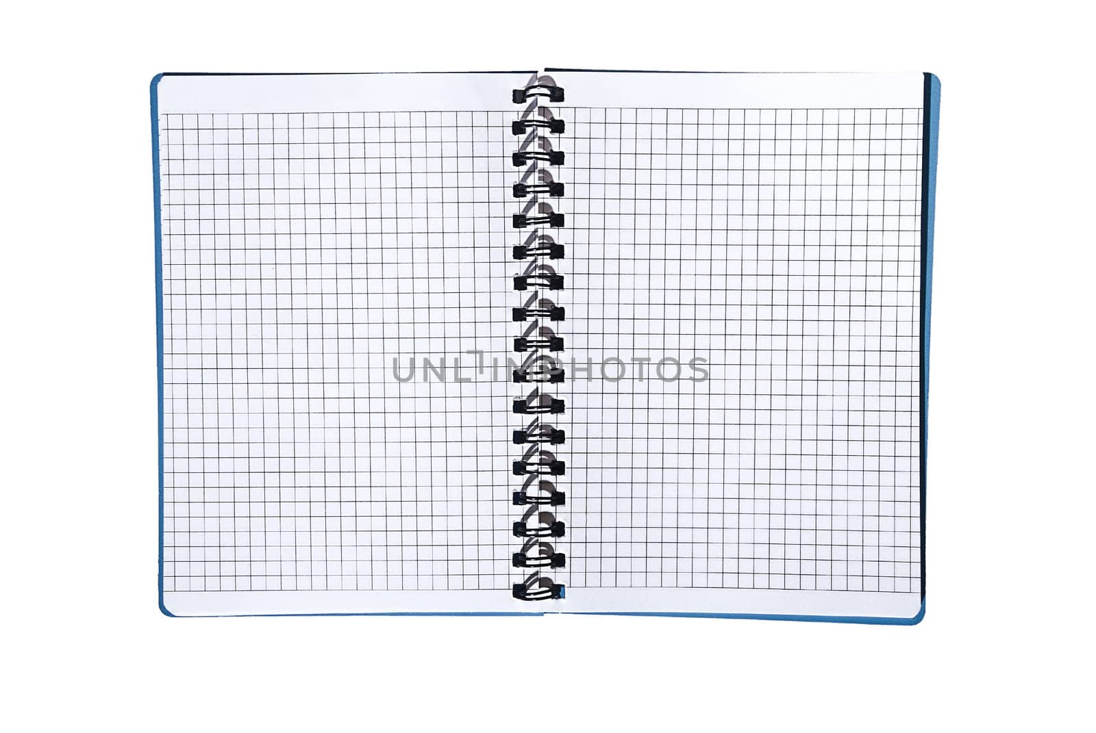 Paper notebook isolated on the white background.