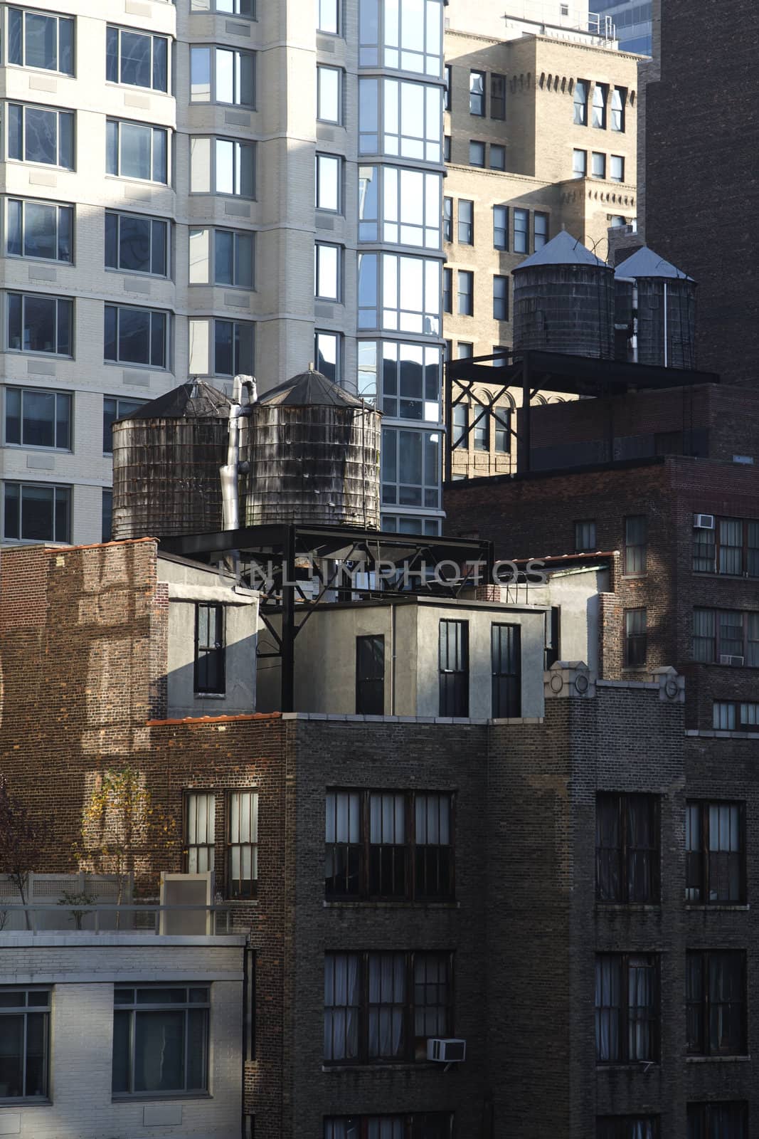 Building with on their roof in New York City