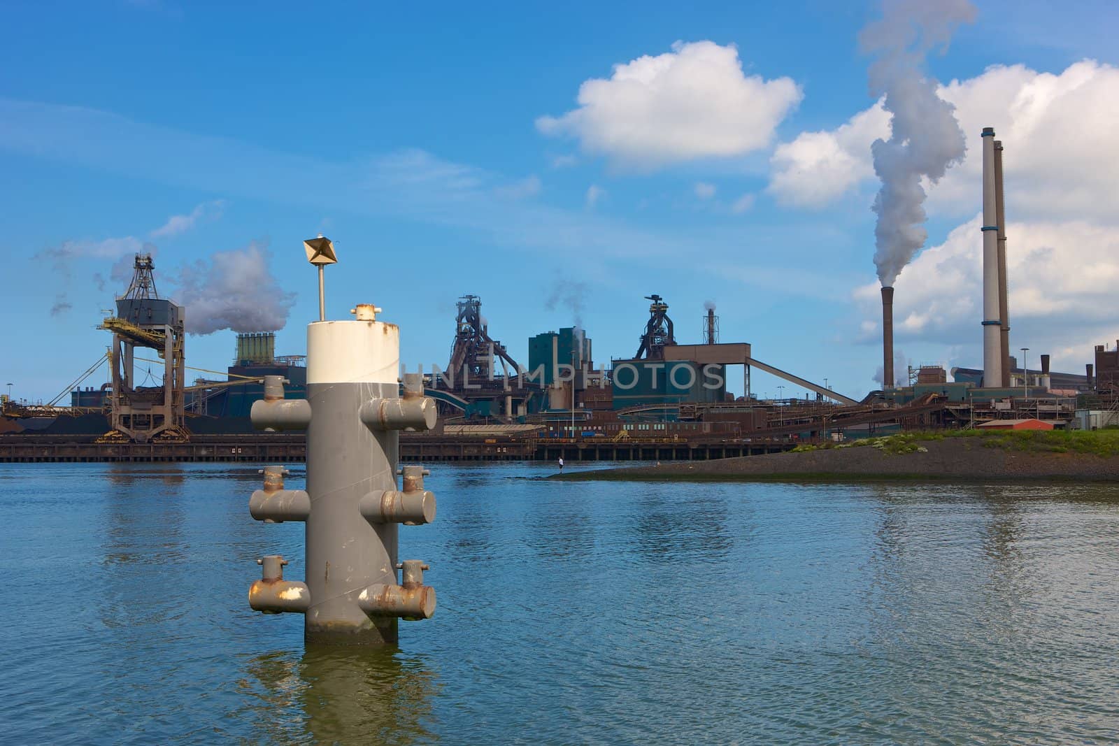 Hoogovens steel factory in IJmuiden-Velsen, Netherlands