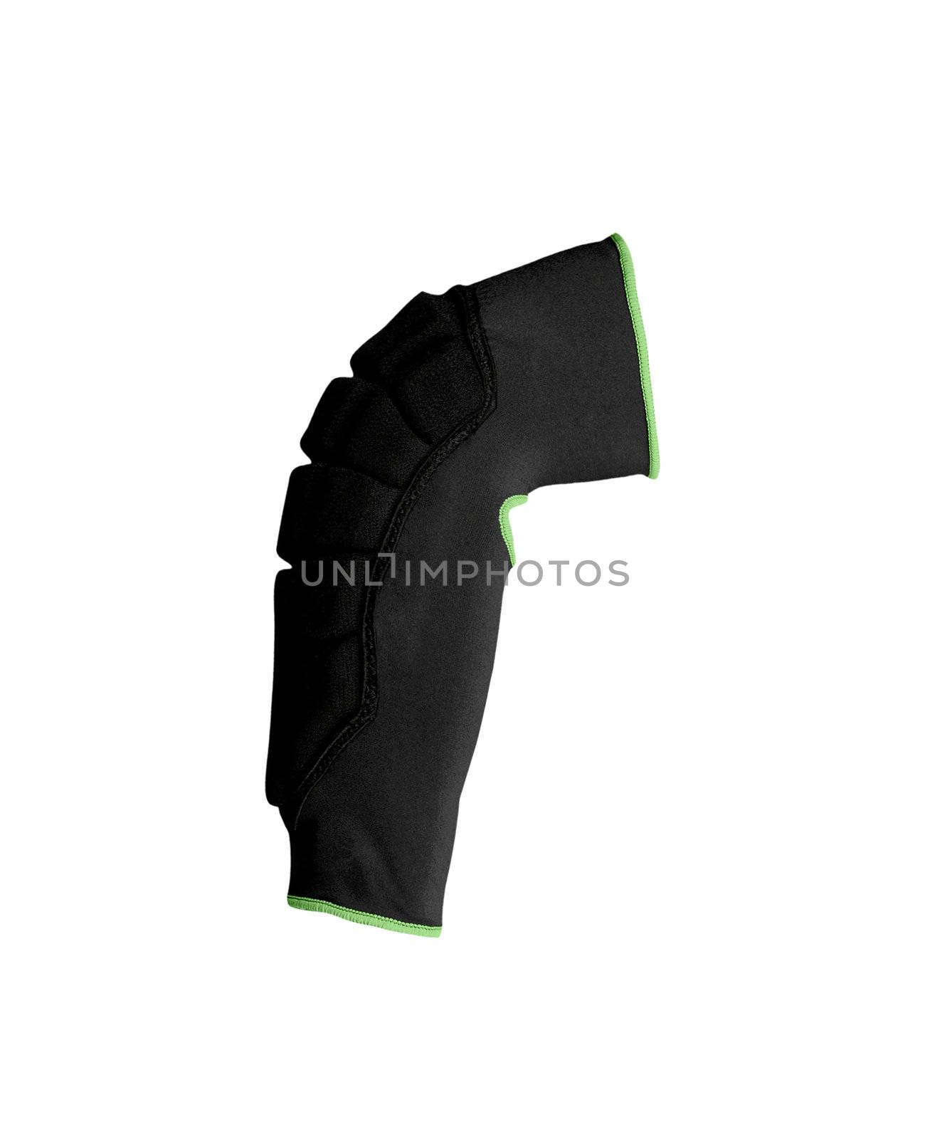 Knee-cap bondage isolated on white