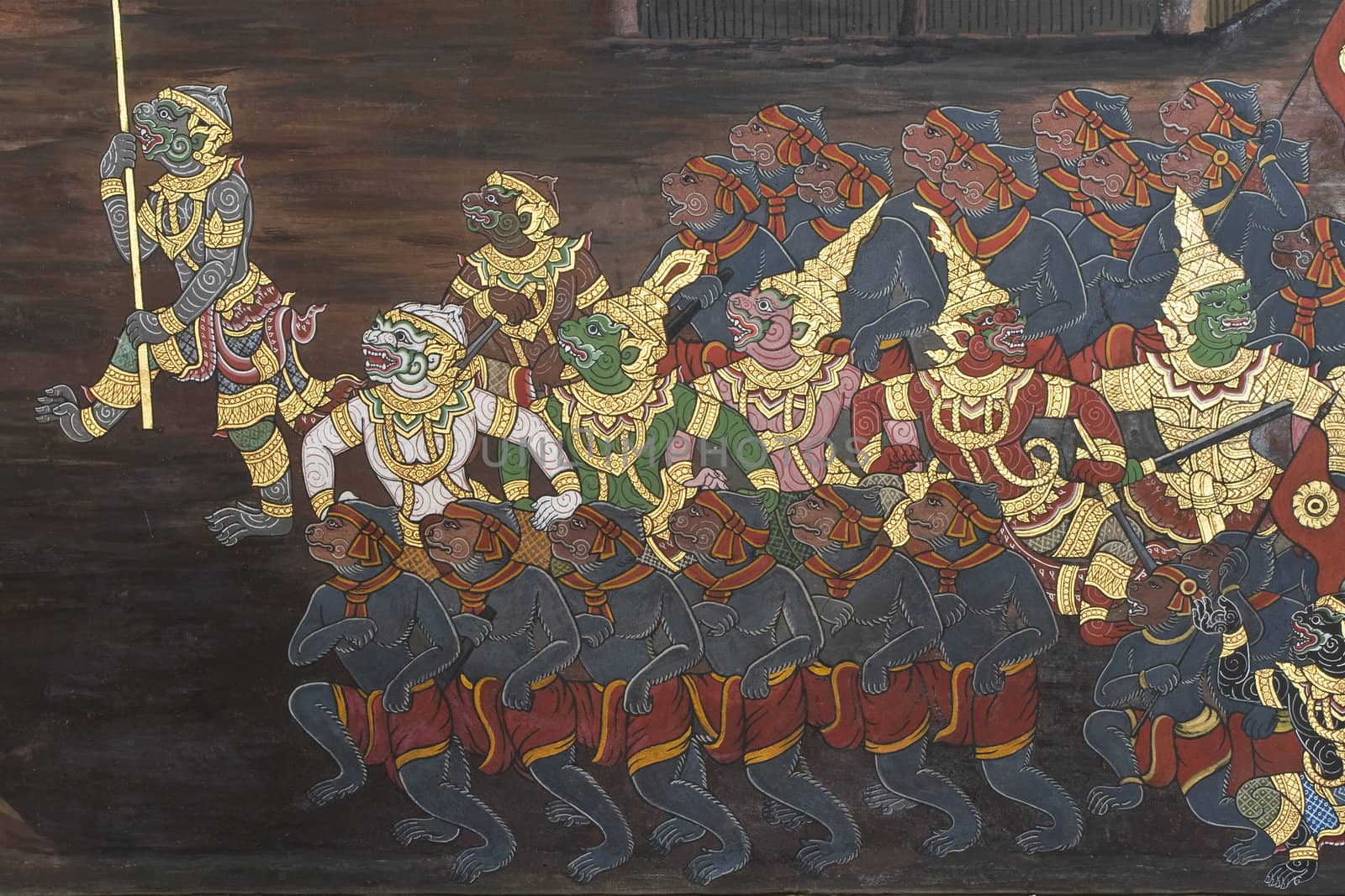 Public Art Painting at Grand Palace, Bangkok