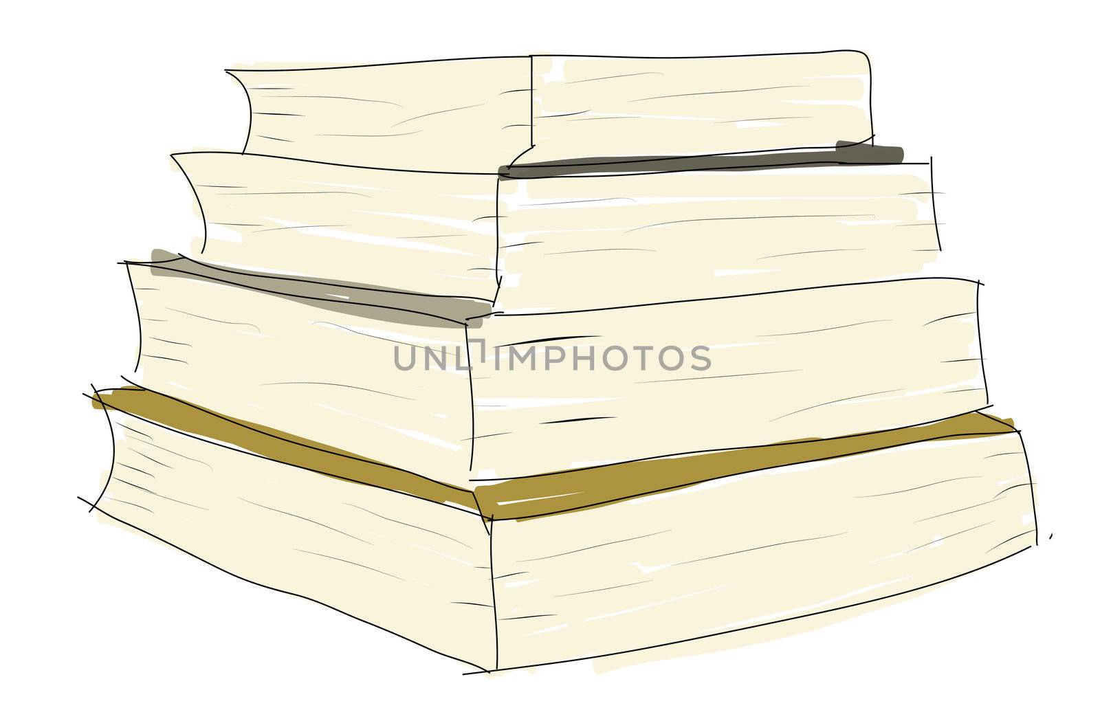Stack of books (books stacked) by rufous