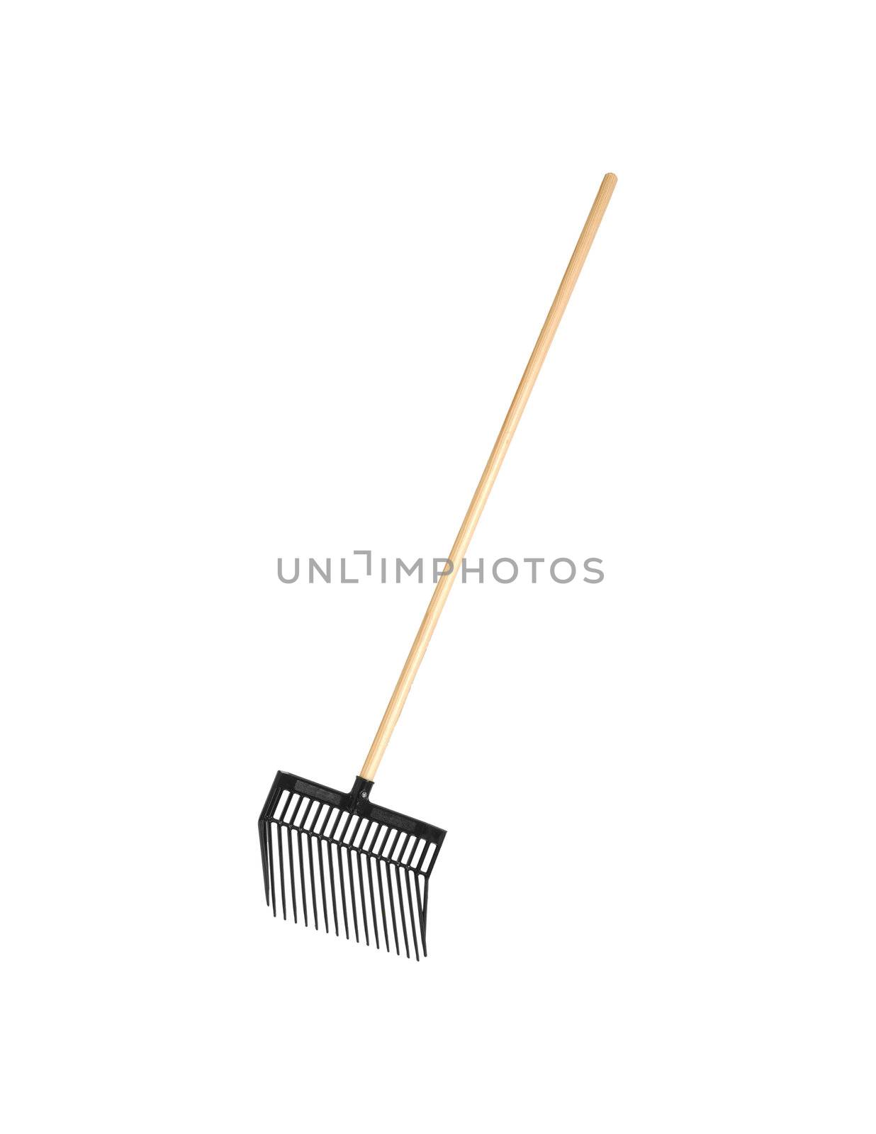 Garden fork isolated on white