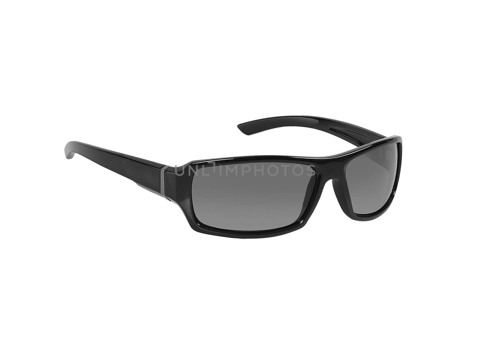 Black sunglasses isolated on white background