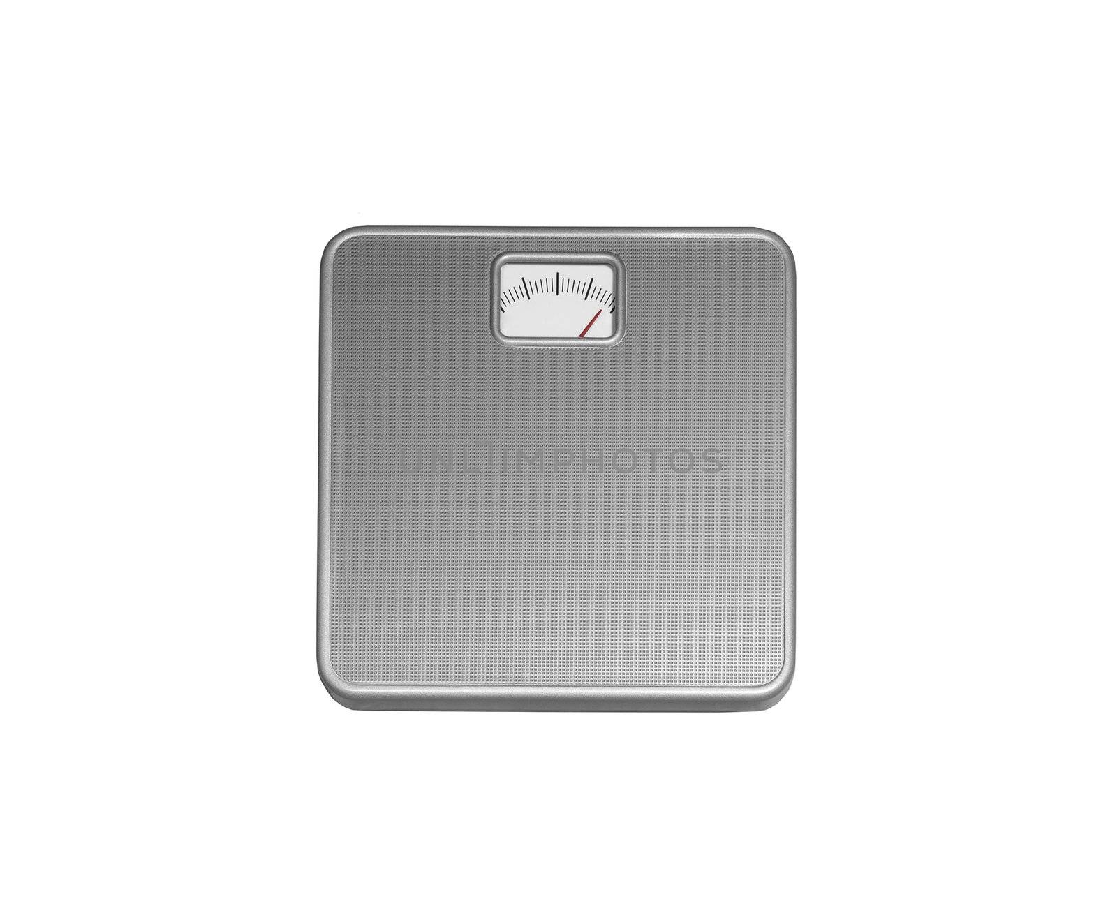 Weight control by floor scale
