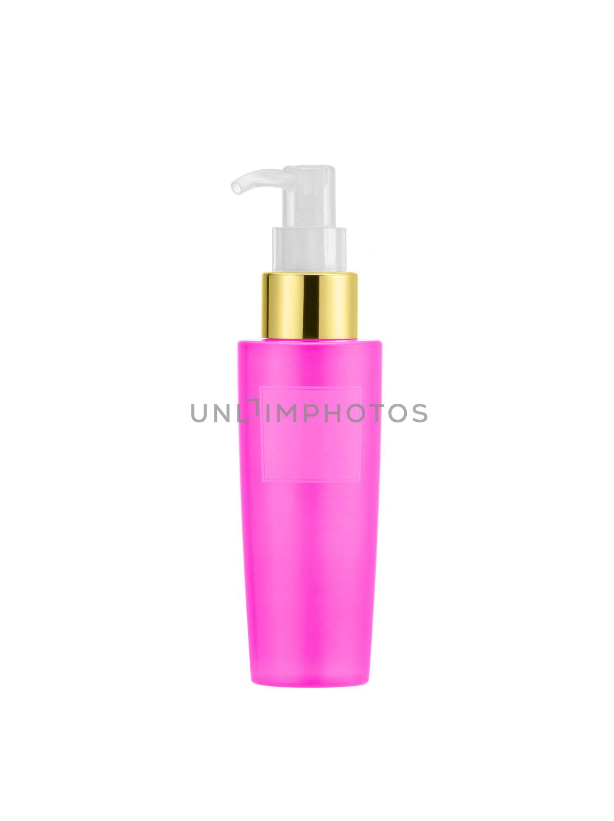 Bottle of liquid soap isolated on white