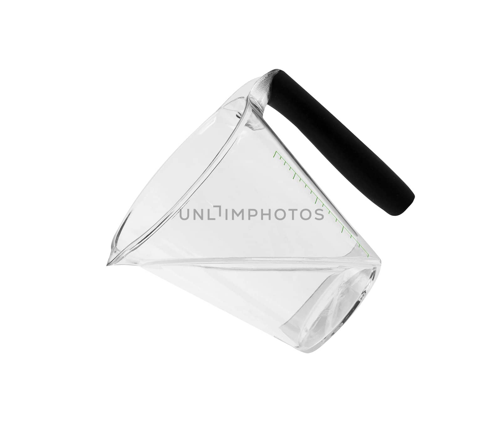 Measuring glass isolated on white background